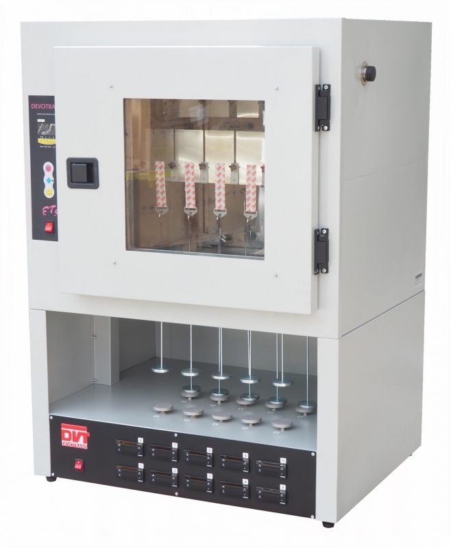 TEST EQUIPMENT FOR DETERMINATION OF STATIC SLIDING ADHESION IN ADHESIVE BANDS DVT BSK ET